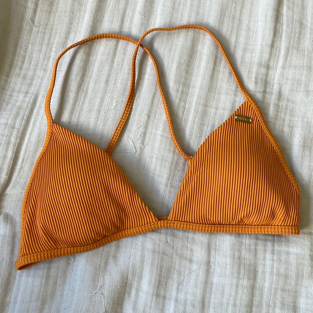 Roxy Orange Bikini Top